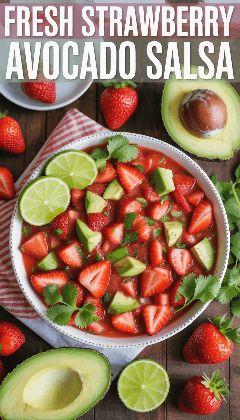 Fresh Strawberry Avocado Salsa – Perfect for Summer!