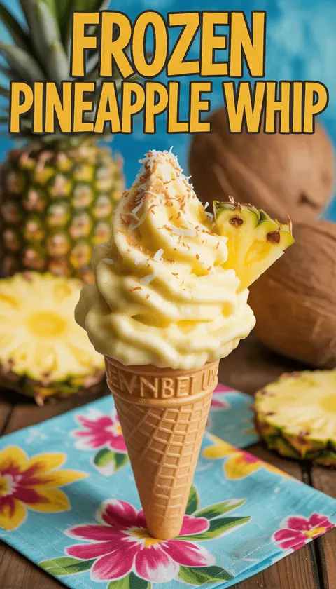 Frozen Pineapple Whip – Refreshingly Creamy & Tropical!