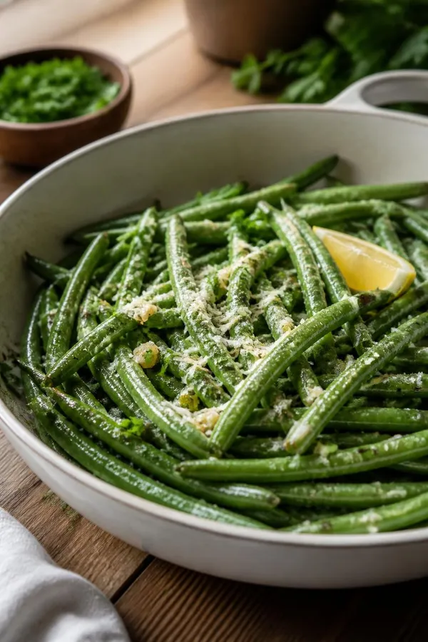 Garlic Parmesan Green Beans – Quick and Flavorful Side