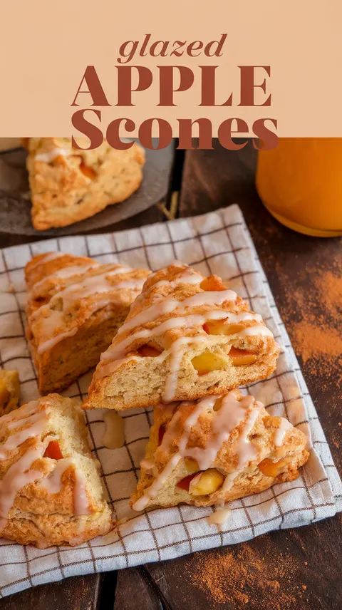 Glazed Apple Scones