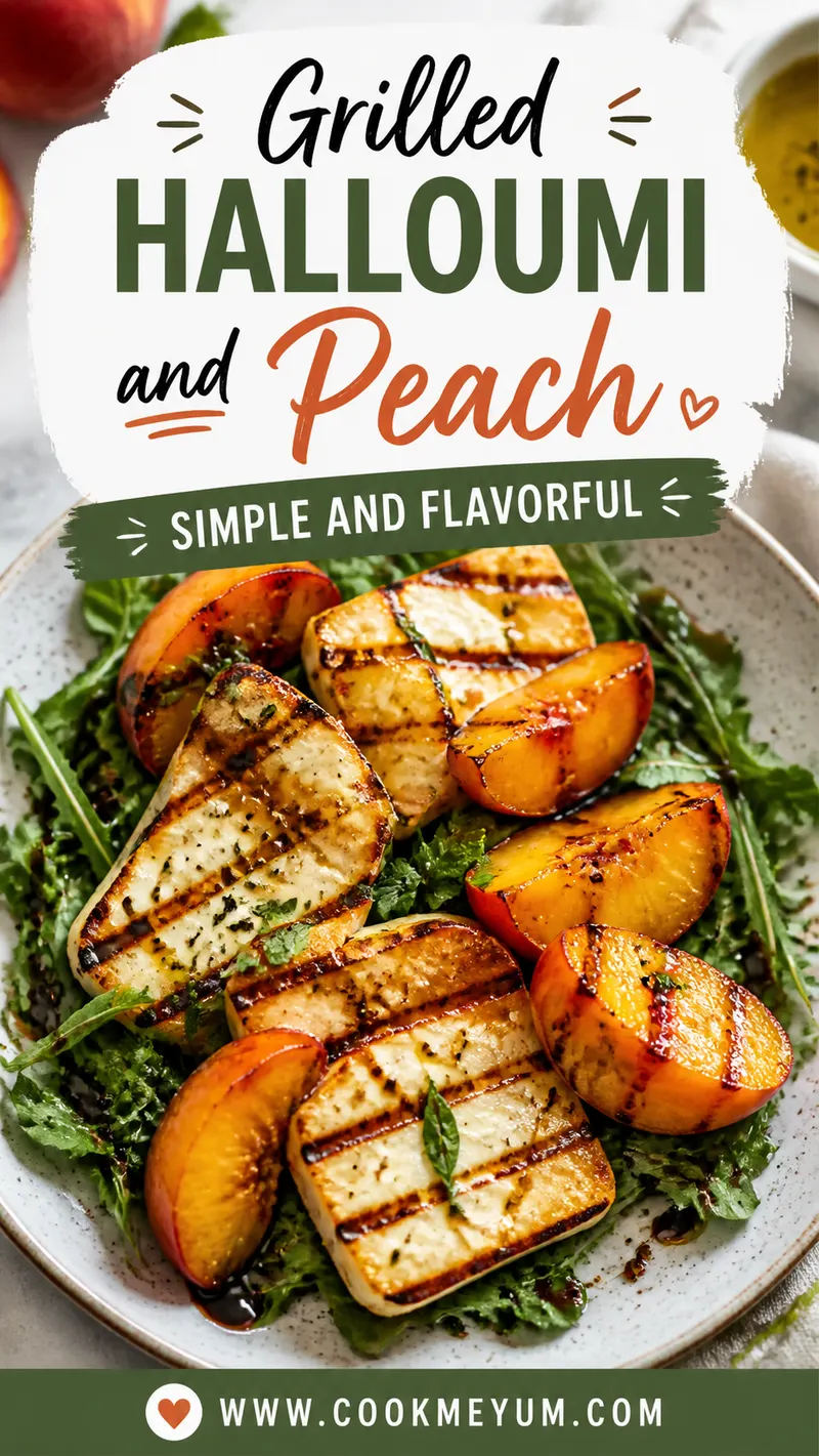 Grilled Halloumi and Peach – Simple and Flavorful