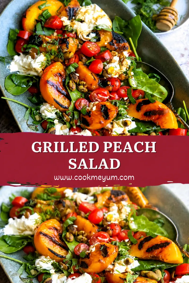 Grilled Peach Salad – Perfect Cookout Food for Summer