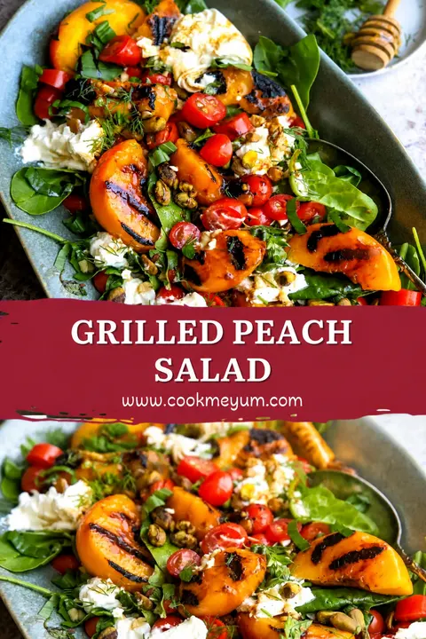 Grilled Peach Salad – Perfect Cookout Food for Summer