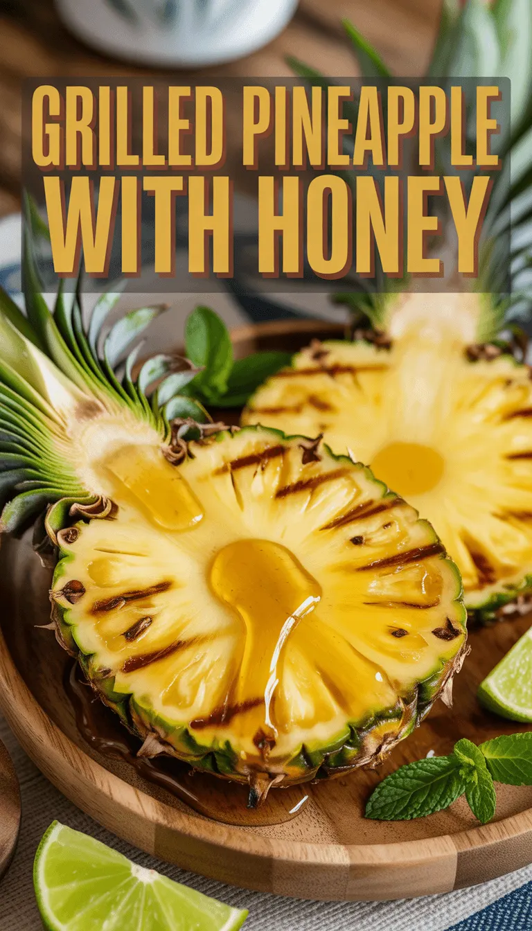 Grilled Pineapple with Honey – Sweet & Smoky Treat!