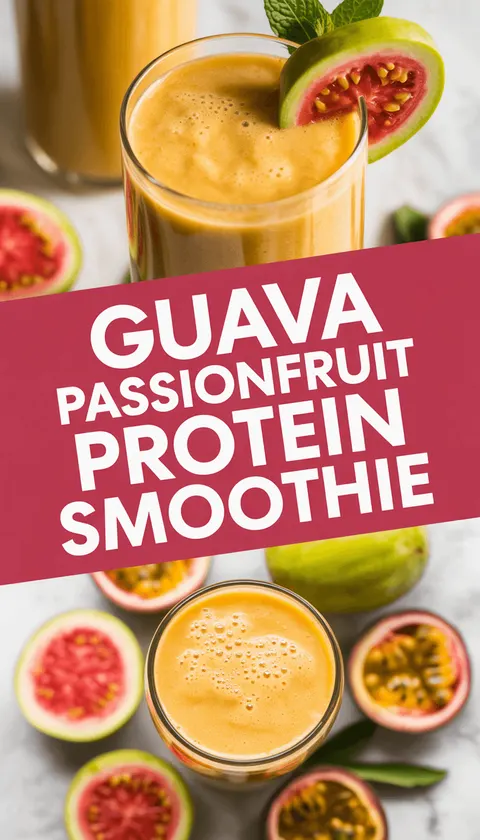 Guava Passionfruit Protein Smoothie – Tropical Refreshment!