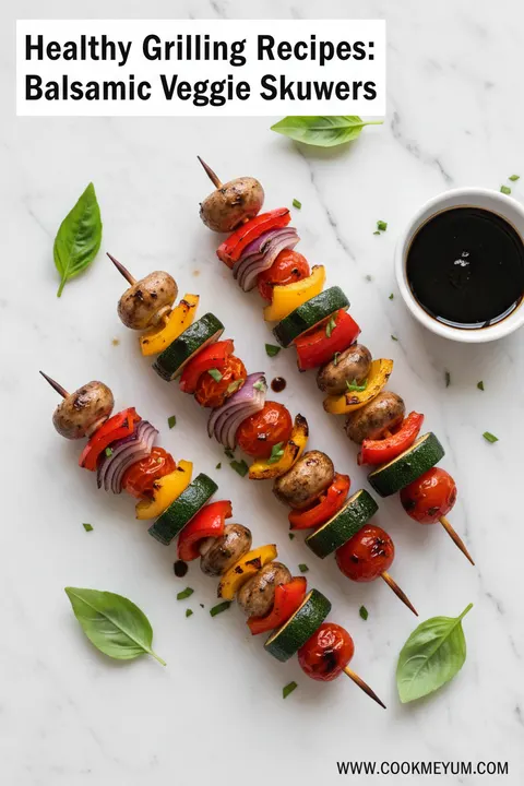 Healthy Grilling Recipes: Balsamic Veggie Skewers