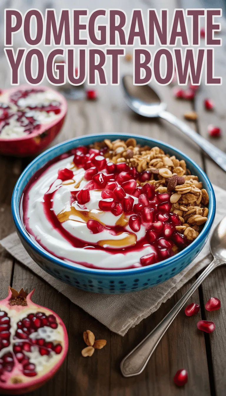 Healthy Pomegranate Yogurt Bowl – A Nourishing Breakfast Delight!