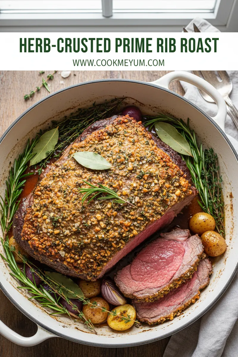 Herb-Crusted Prime Rib Roast Oven