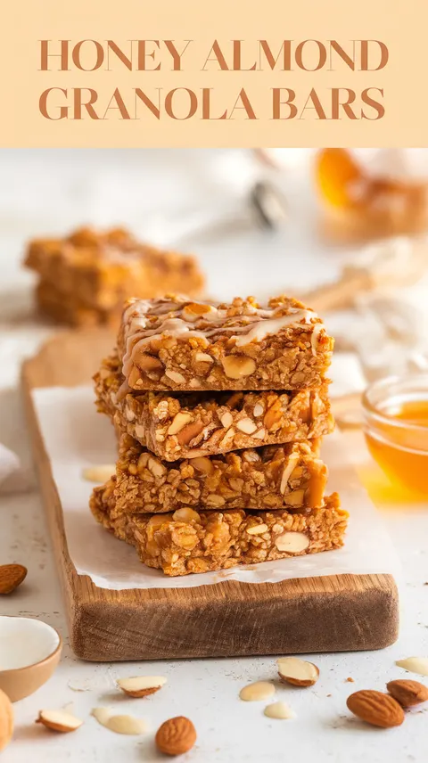 Honey Almond Granola Bars