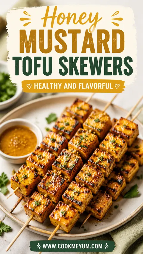 Honey Mustard Tofu Skewers – Healthy and Flavorful