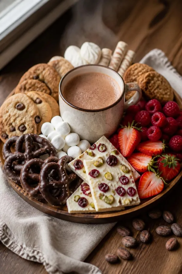 Hot Cocoa Charcuterie Board – A No-Bake Dessert Board for Cozy Nights