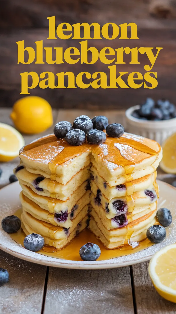 Lemon Blueberry Pancakes