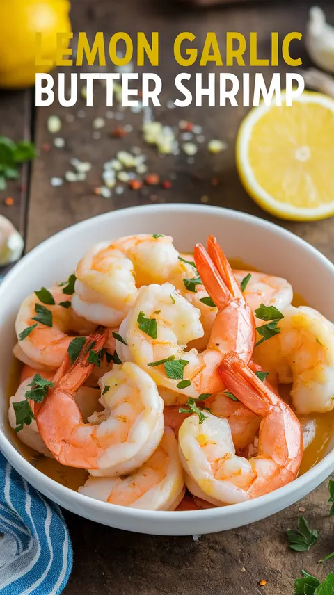 Lemon Garlic Butter Shrimp Recipe