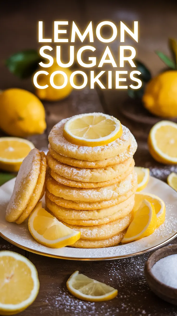 Lemon Sugar Cookies Recipe