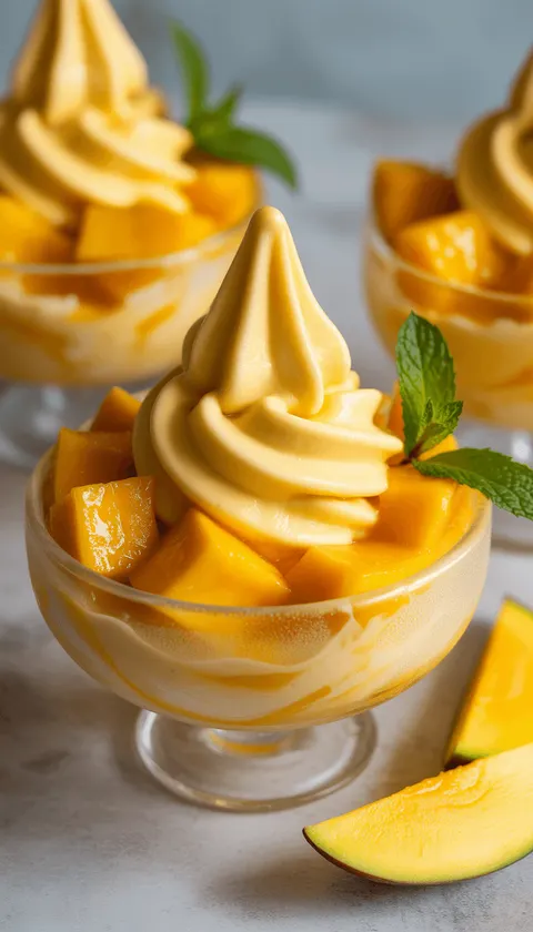 Mango Frozen Yogurt – Creamy, Fruity, and Refreshing!