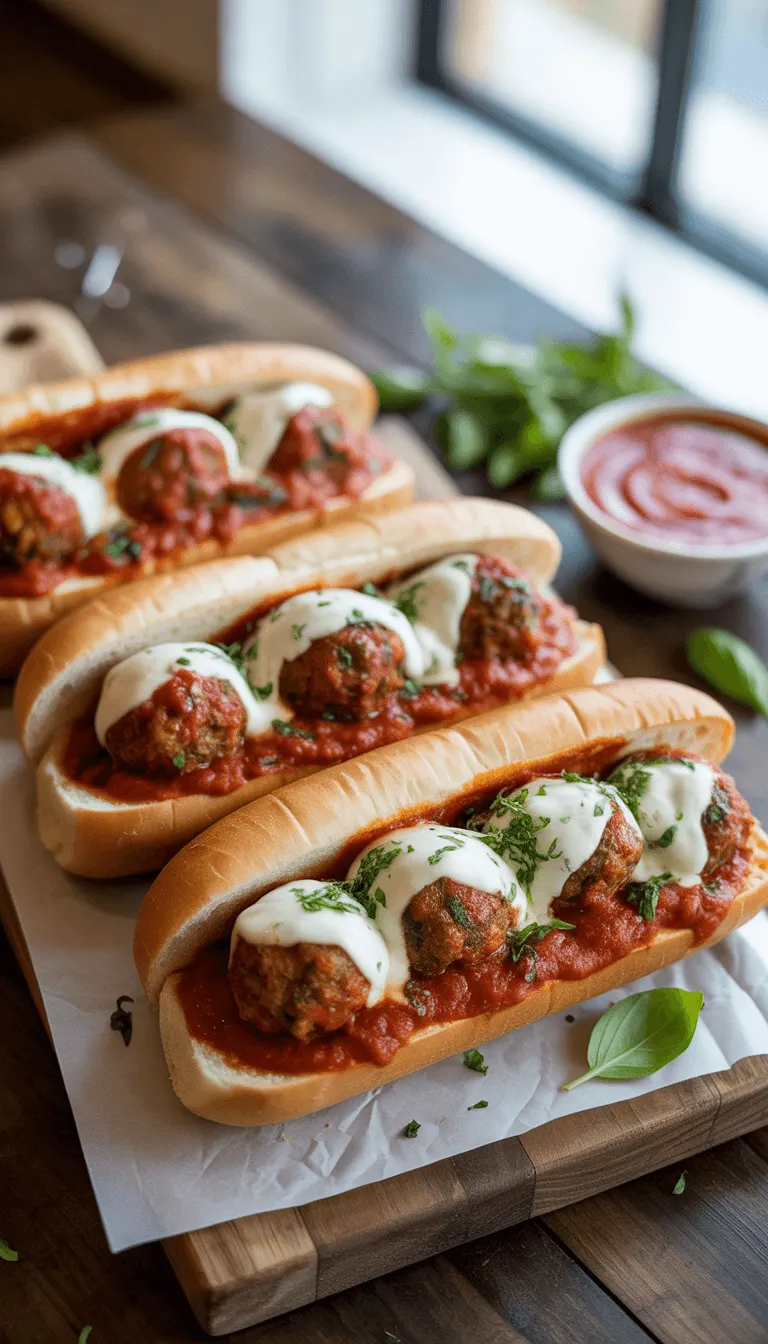 Meatball Sub Sandwiches – Family Style