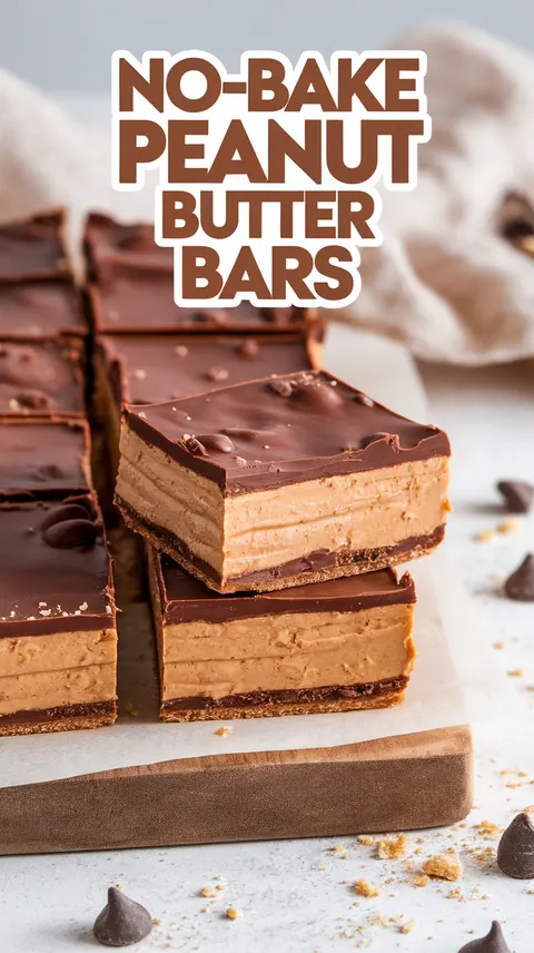 No-Bake Peanut Butter Bars
