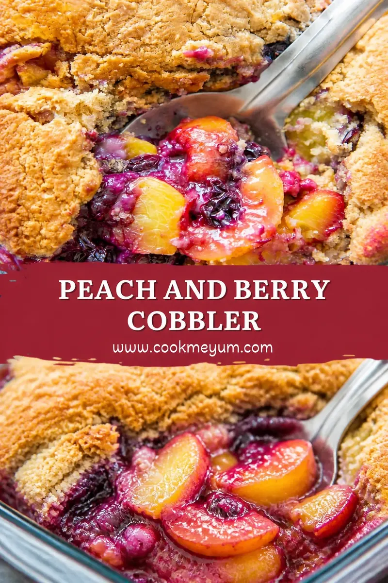 Peach and Berry Cobbler – Easy Summer Dessert
