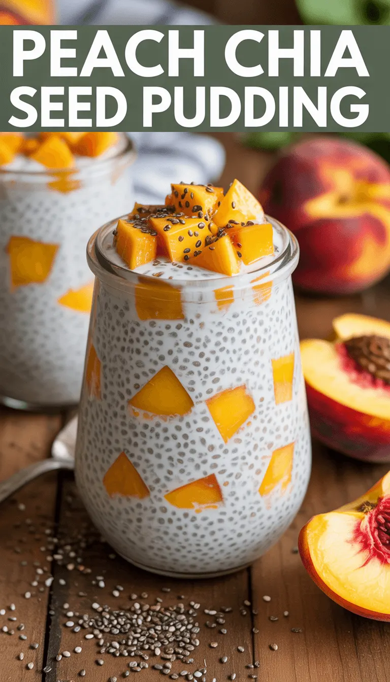 Peach Chia Seed Pudding – A Healthy and Delicious Treat!