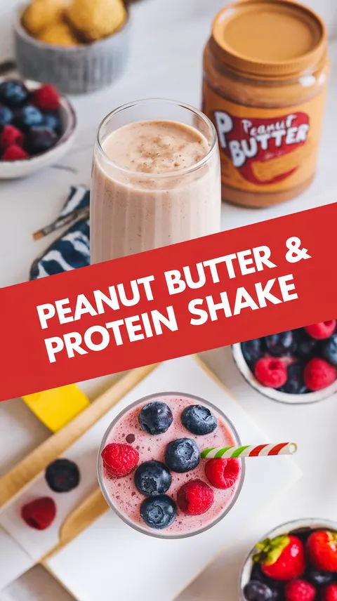 Peanut Butter & Jelly Protein Shake – A Delicious & Nutritious Boost!