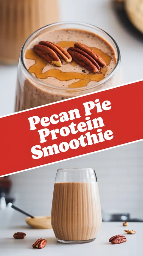 Pecan Pie Protein Smoothie – Deliciously Nutty & Healthy!