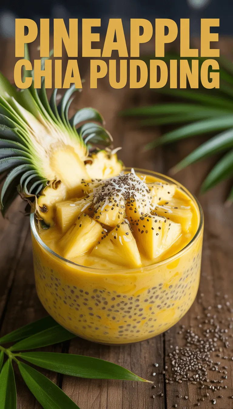 Pineapple Chia Pudding – A Tropical Treat!