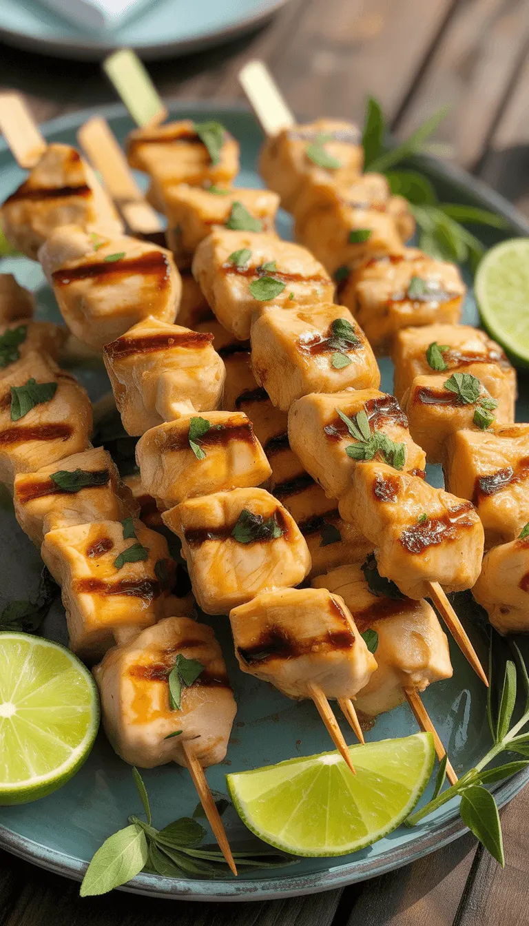 Pineapple Chicken Skewers – Sweet, Tangy & Delicious!