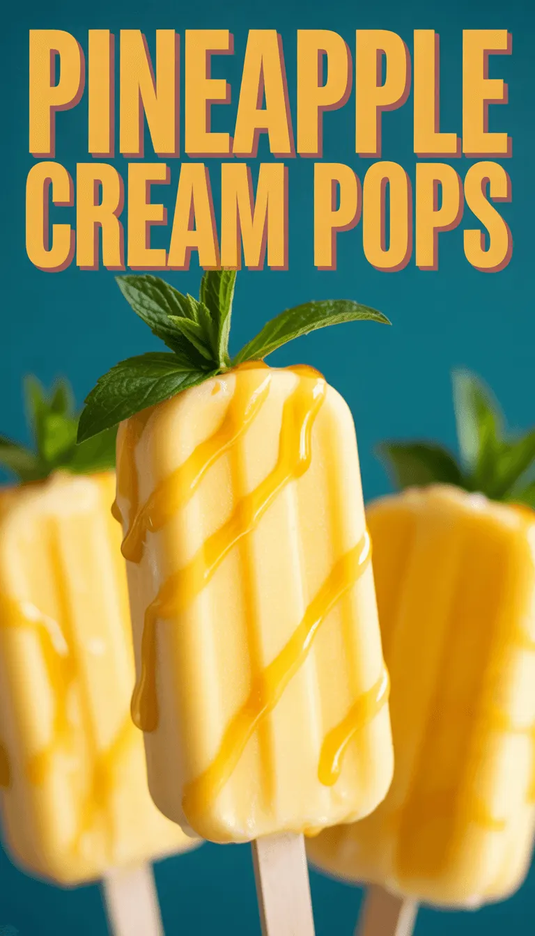 Pineapple Cream Pops – A Refreshing Tropical Treat!