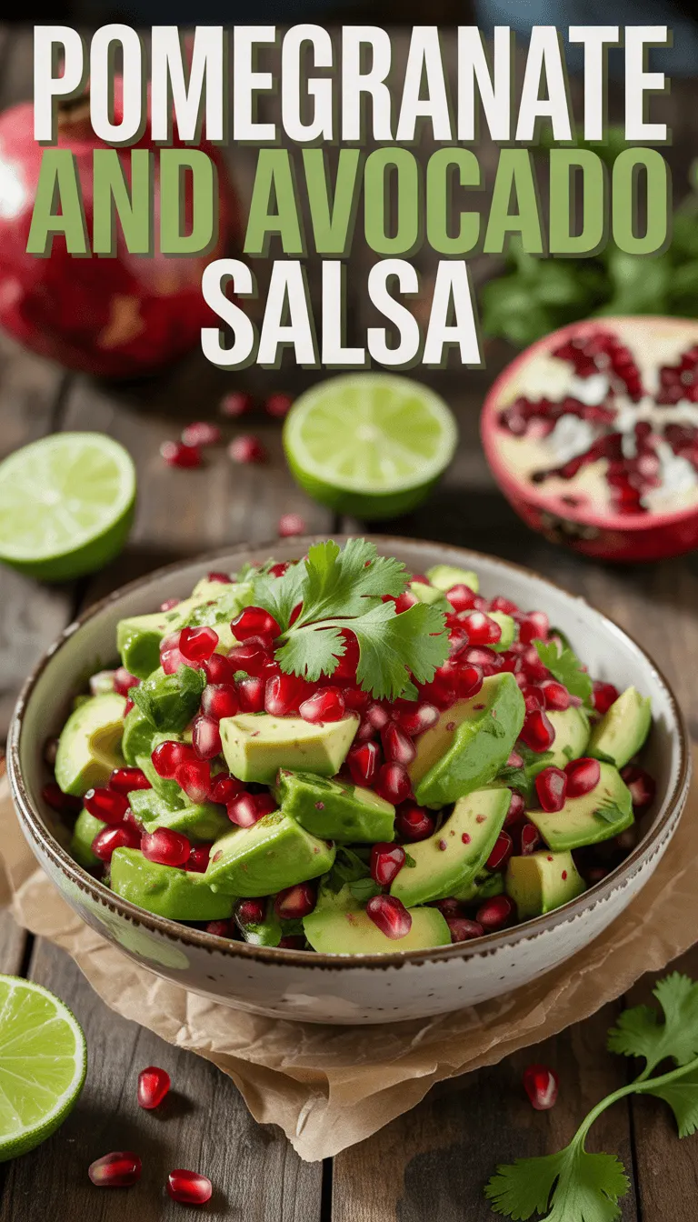 Pomegranate and Avocado Salsa – Fresh, Colorful & Flavorful!