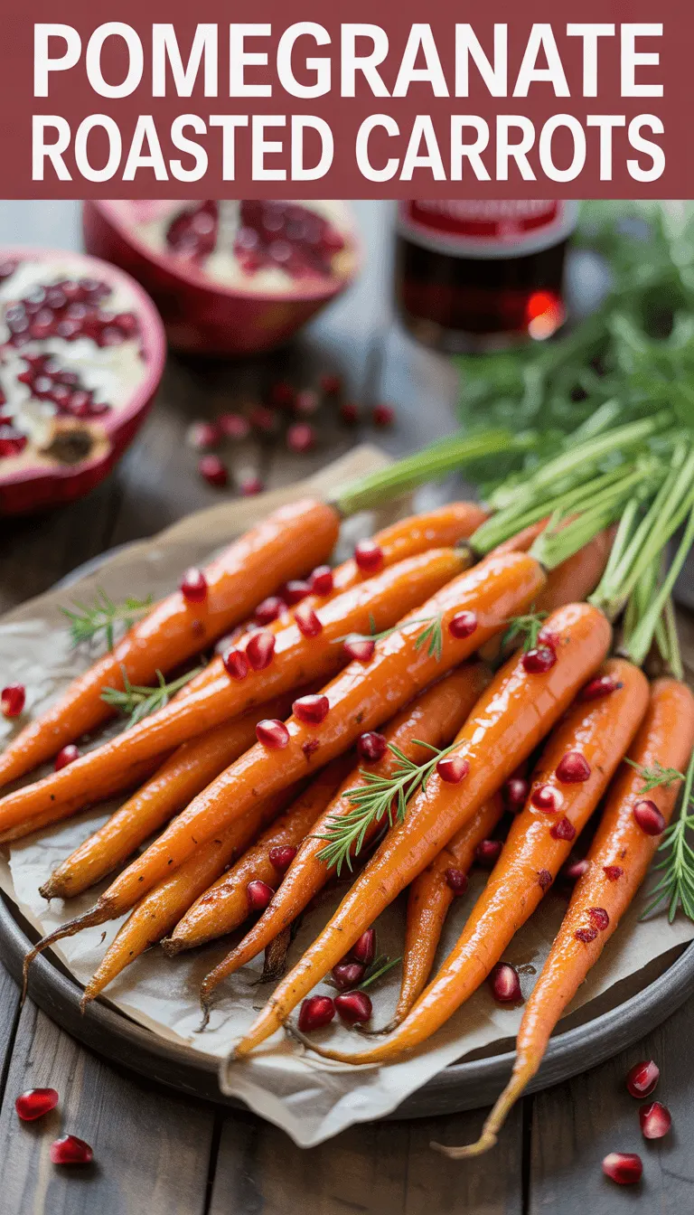 Pomegranate Molasses Roasted Carrots
