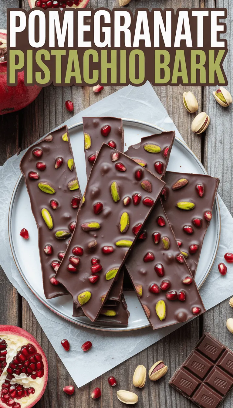 Pomegranate Pistachio Bark – A Delightful Chocolate Treat!