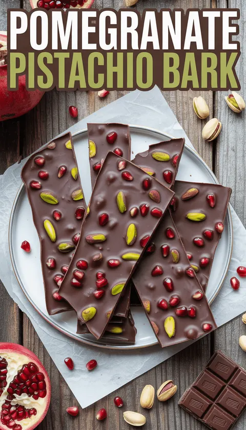 Pomegranate Pistachio Bark – A Delightful Chocolate Treat!