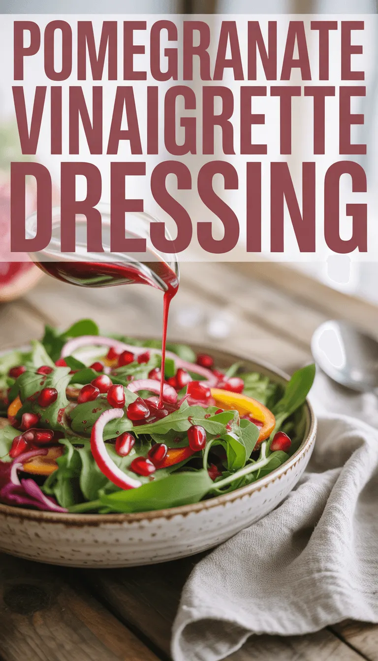 Pomegranate Vinaigrette Dressing – Deliciously Tangy and Healthy!