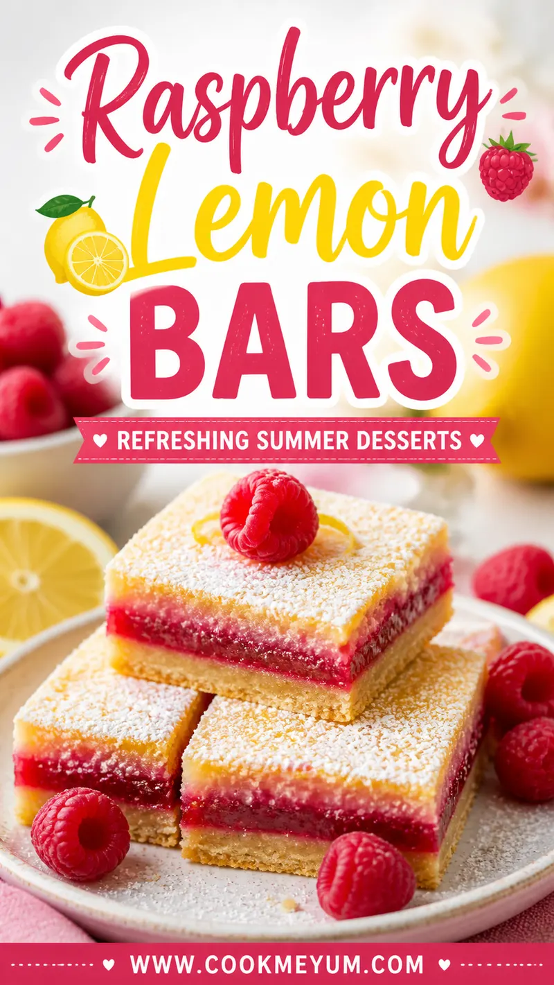 Raspberry Lemon Bars – Refreshing Summer Desserts
