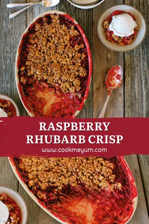 Raspberry Rhubarb Crisp – Delicious Summer Dessert