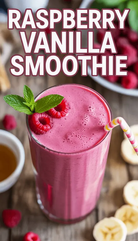 Raspberry Vanilla Smoothie – Refreshing and Healthy!