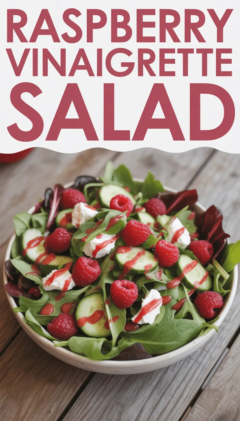 Raspberry Vinaigrette Salad – Refreshing and Flavorful!