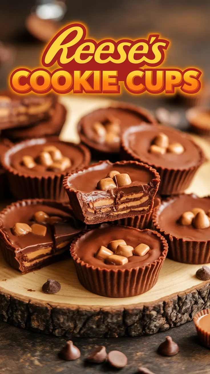 Reese’s Cookie Cups – Gooey Chocolate Peanut Butter Bites