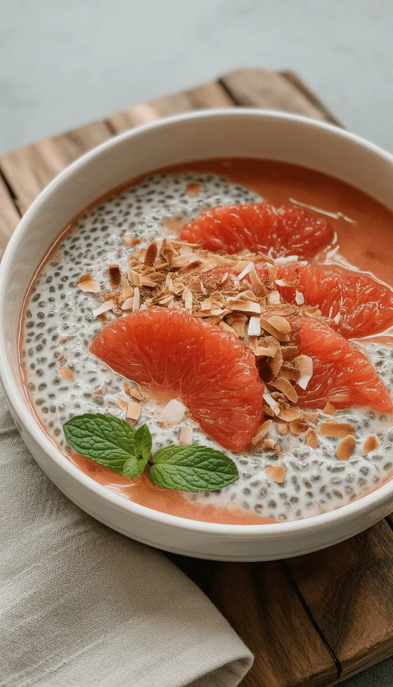 Refreshing Grapefruit Chia Pudding Recipe – Healthy and Delicious!