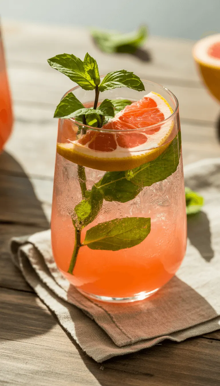 Refreshing Grapefruit Mint Cooler – Perfect for Hot Days!