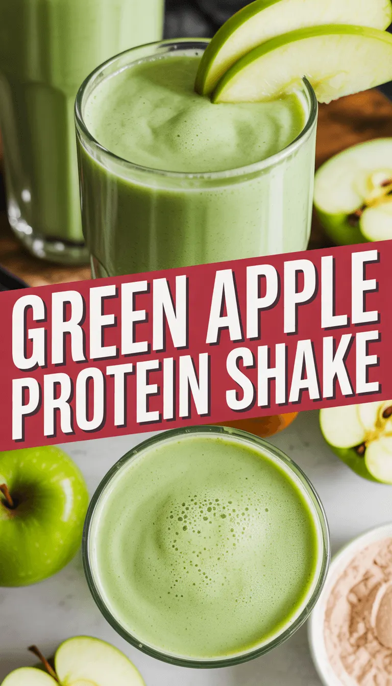 Refreshing Green Apple Protein Shake – Energizing and Delicious!