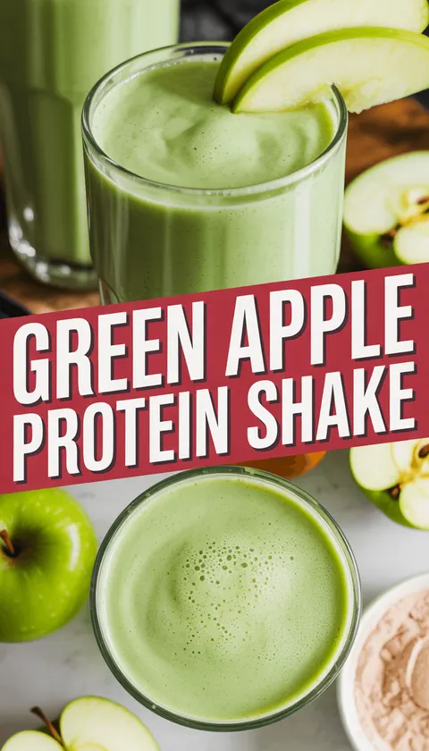 Refreshing Green Apple Protein Shake – Energizing and Delicious!