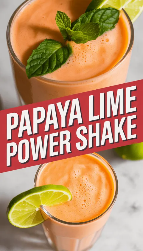 Refreshing Papaya Lime Power Shake – Energizing & Healthy!