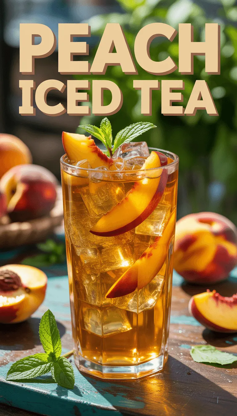 Refreshing Peach Iced Tea Recipe – Perfect for Summer Sipping!