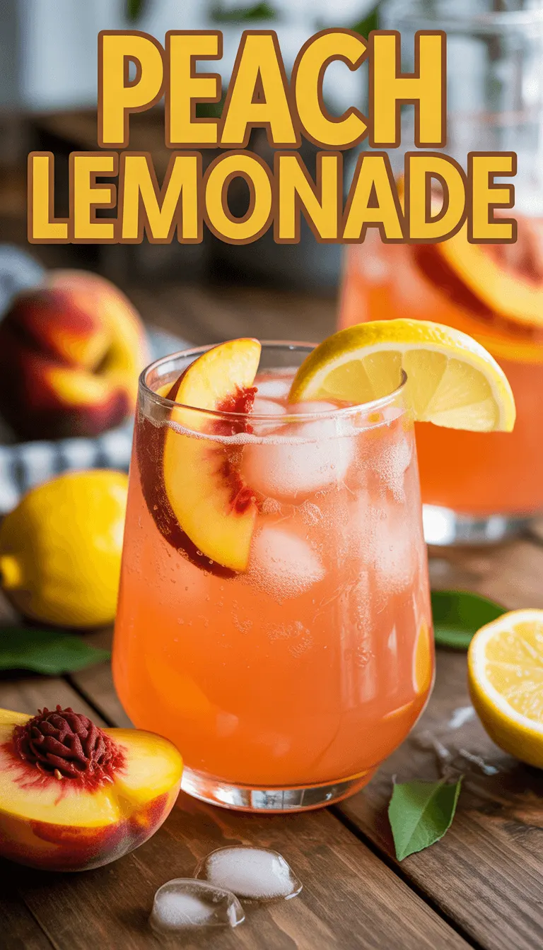 Refreshing Peach Lemonade – A Summer Delight!