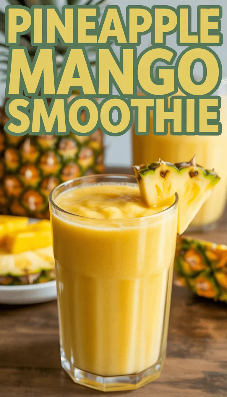 Refreshing Pineapple Mango Smoothie – A Tropical Delight!