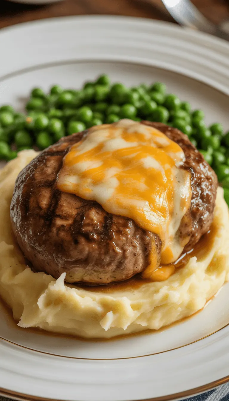Salisbury Steak with Extra Cheese
