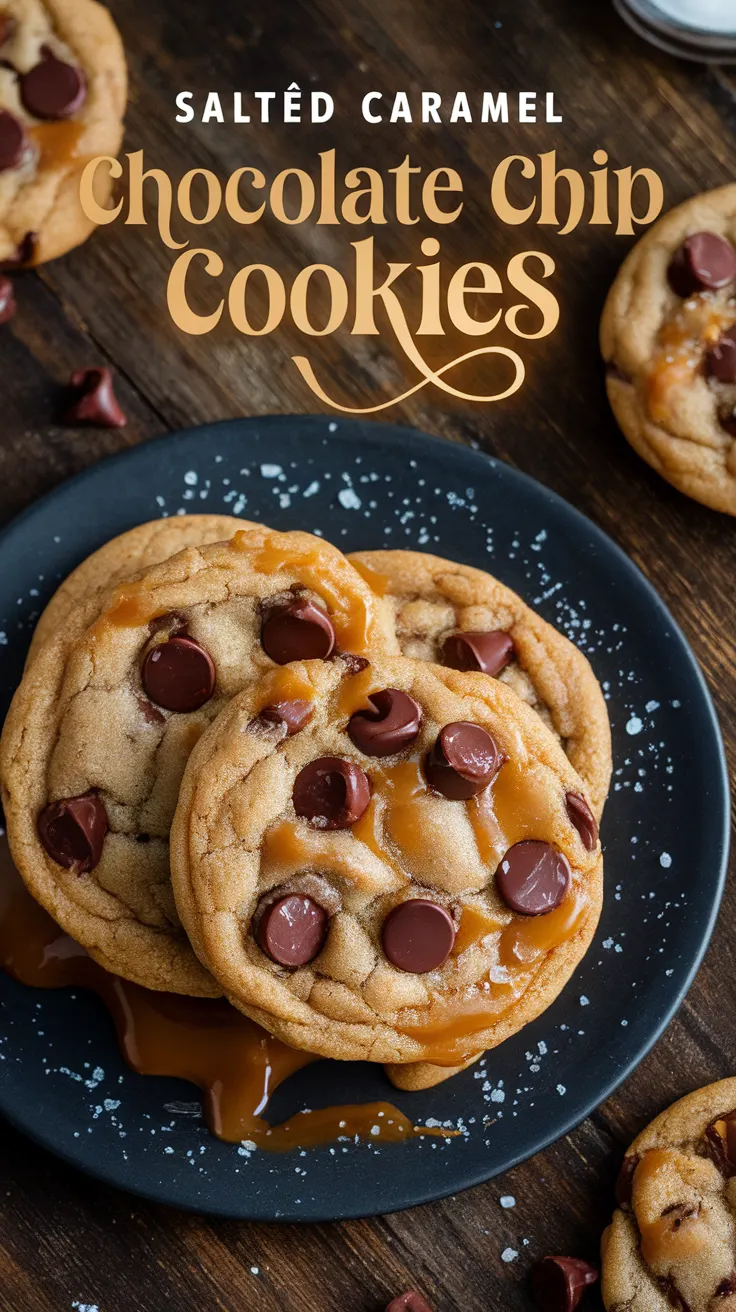 Salted Caramel Chocolate Chip Cookies