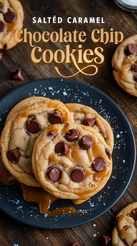 Salted Caramel Chocolate Chip Cookies