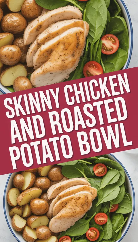 Skinny Chicken and Roasted Potato Bowl
